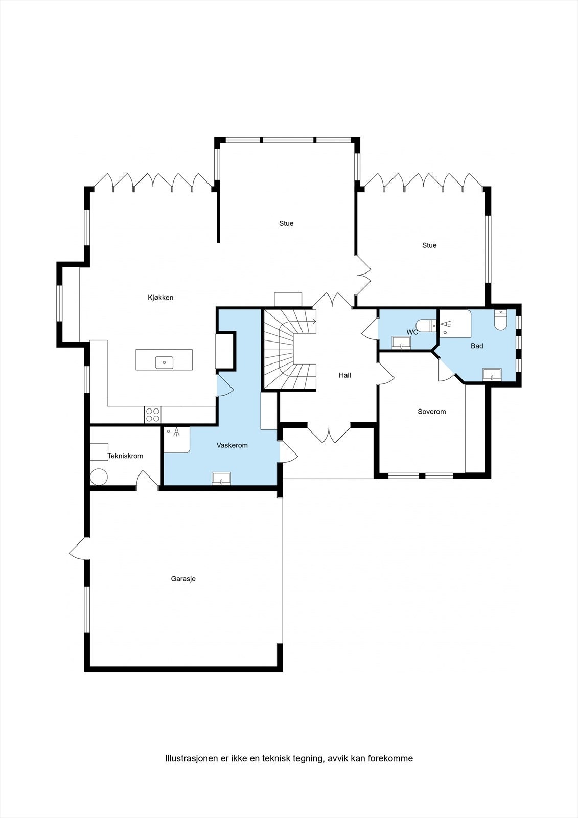 Presentasjon av 1. etasje Galleribilde