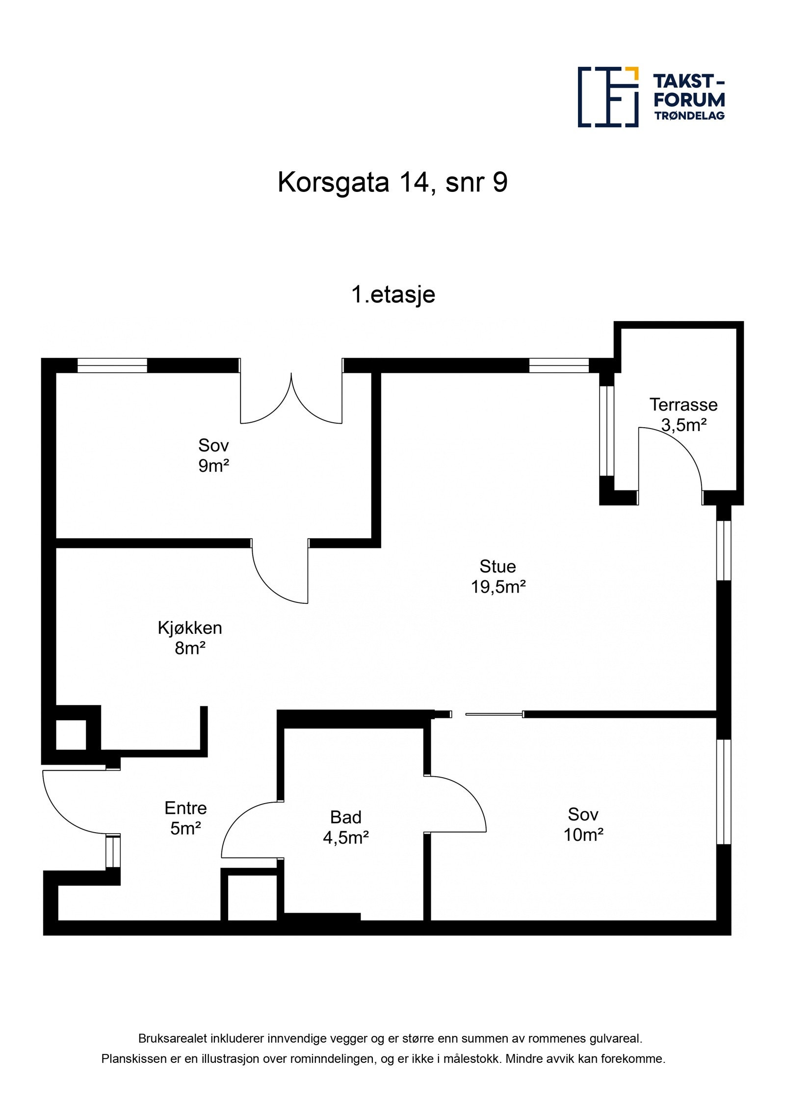 Planskisse 1. etasje Galleribilde