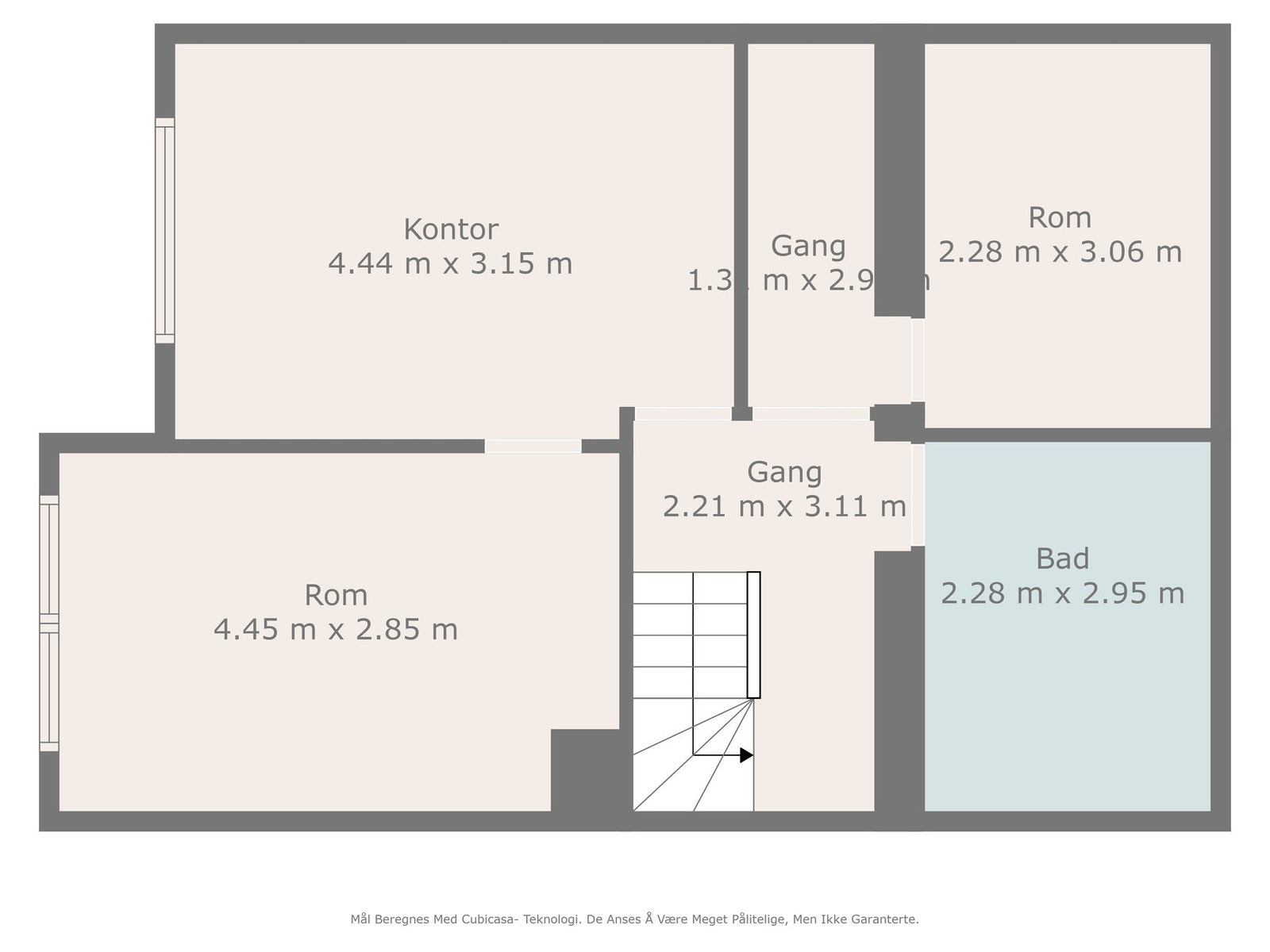 Plantegning underetasje Galleribilde