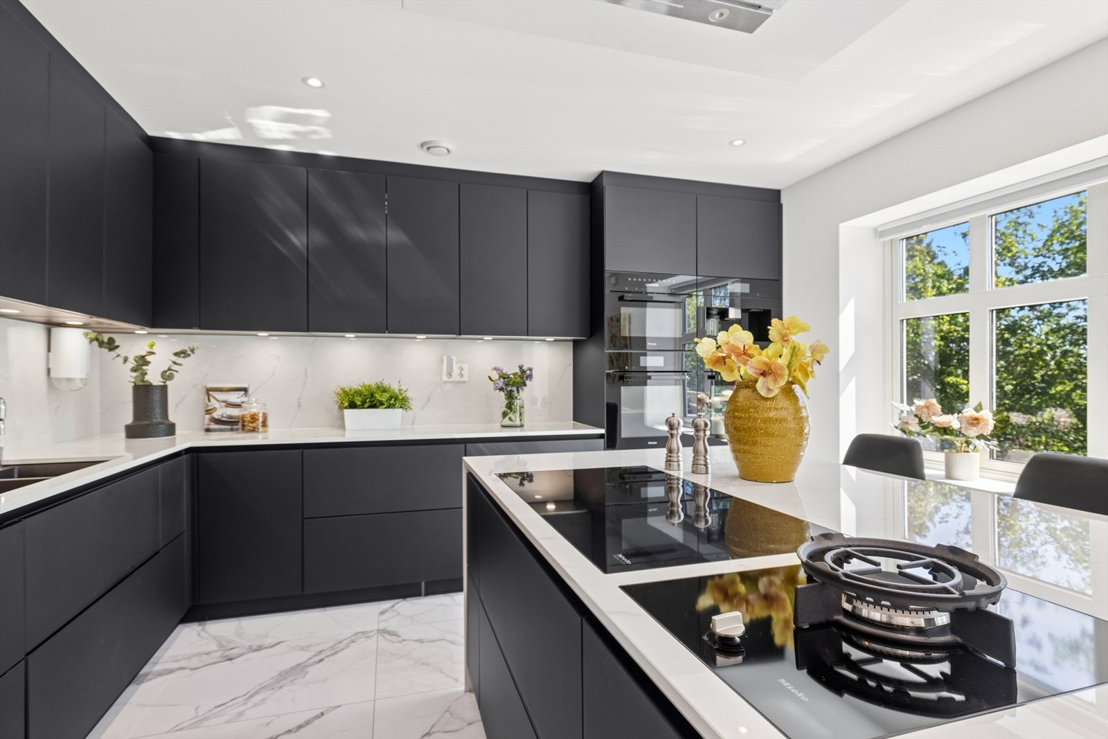 Tilrettelagt for kokkekunst med både induksjon og gass steketopp Galleribilde