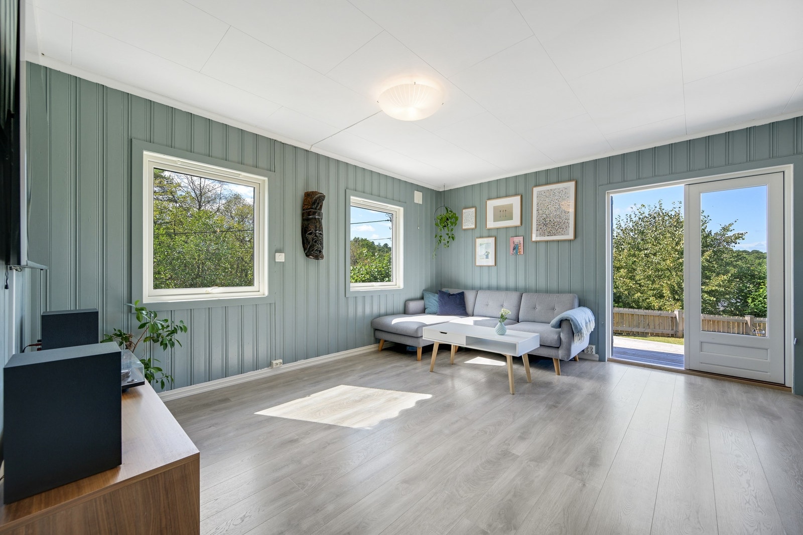 Rommene er malt i delikate farger Galleribilde