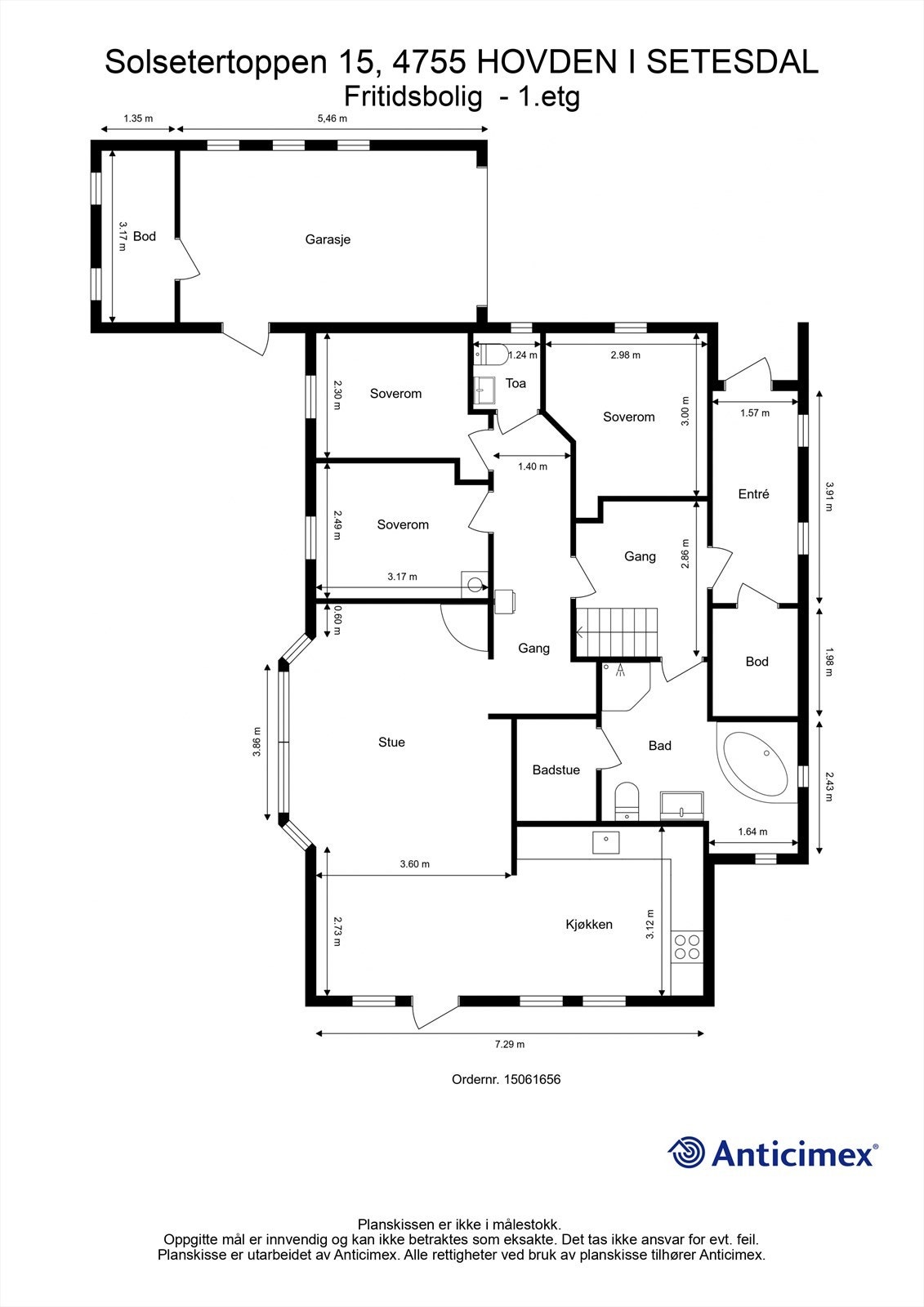 Plantegning 1. etg. Galleribilde