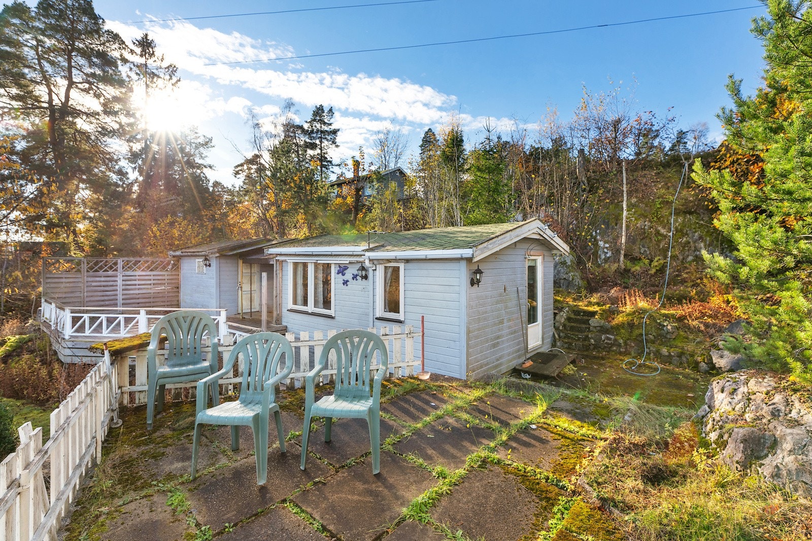 Utvendig fasade av hytta. Galleribilde