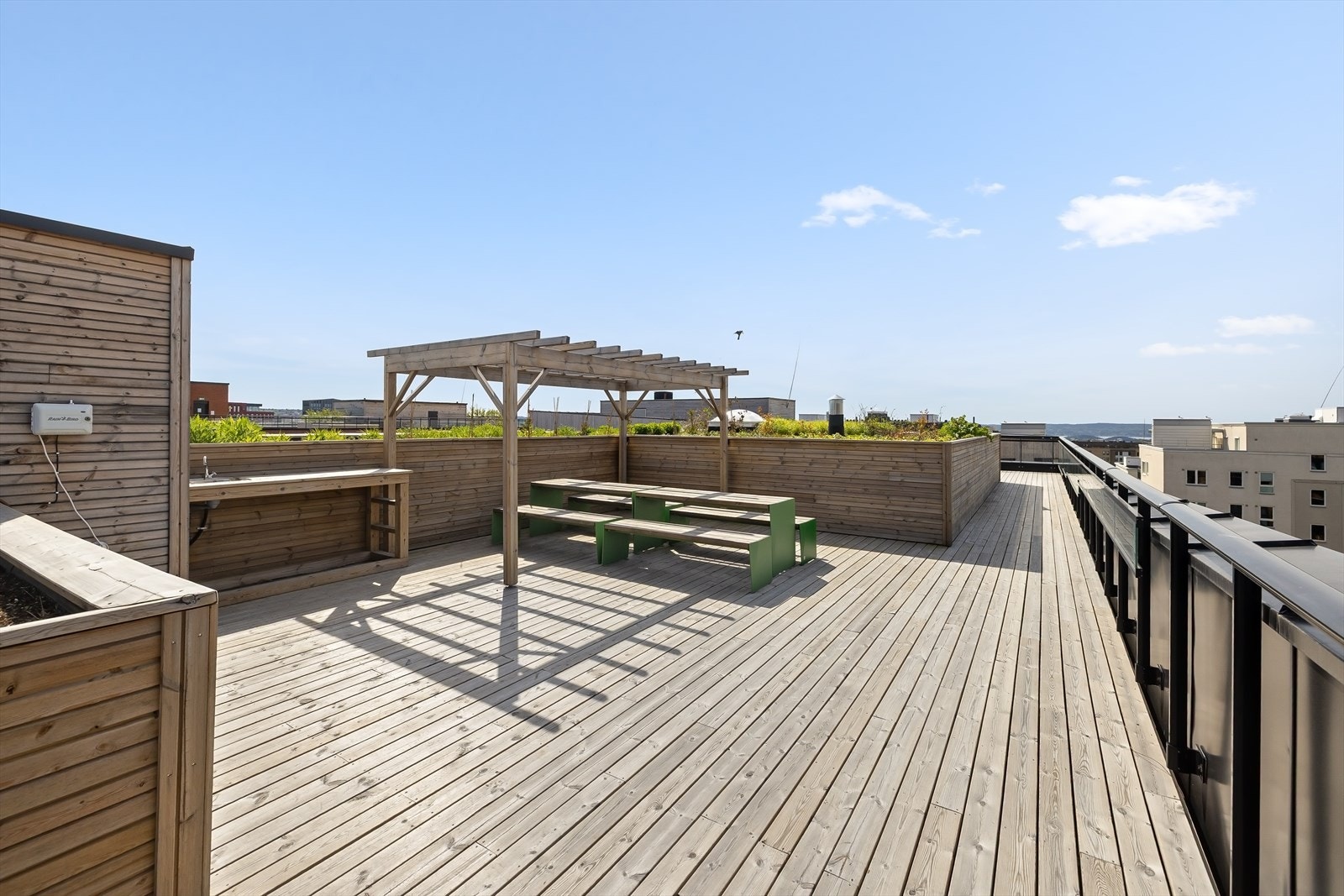Felles takterrasse med nydelig utsikt over Oslo Galleribilde