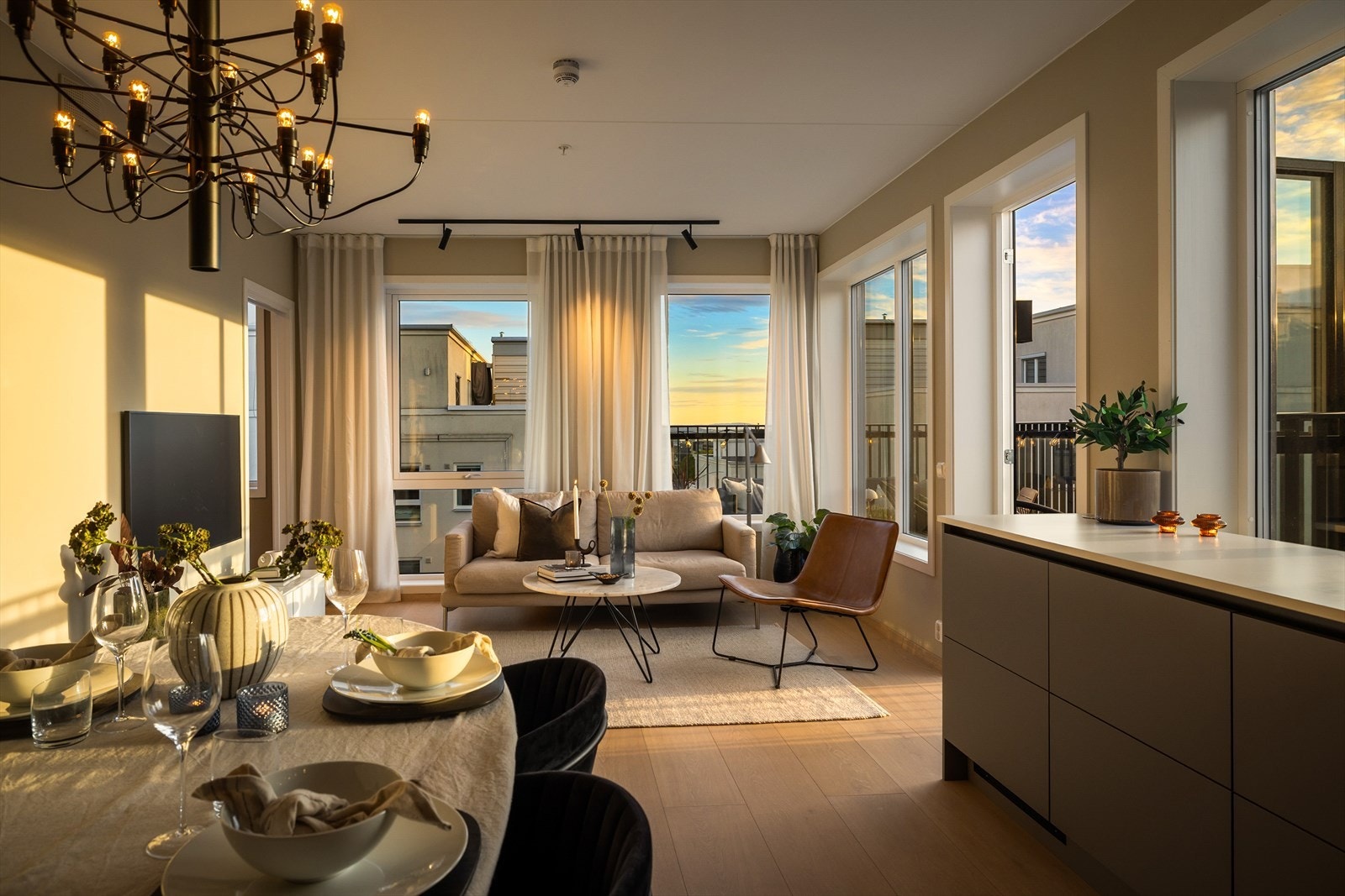 Leiligheten ligger på fredelige Lørenplatået sentralt på Løren Galleribilde