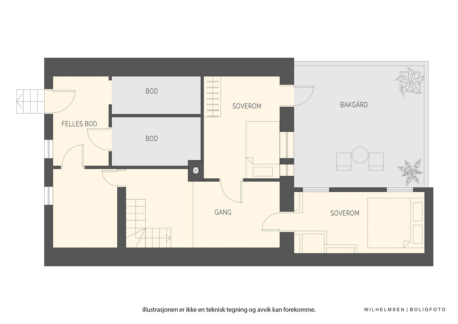 - Plantegning underetasje - Galleribilde