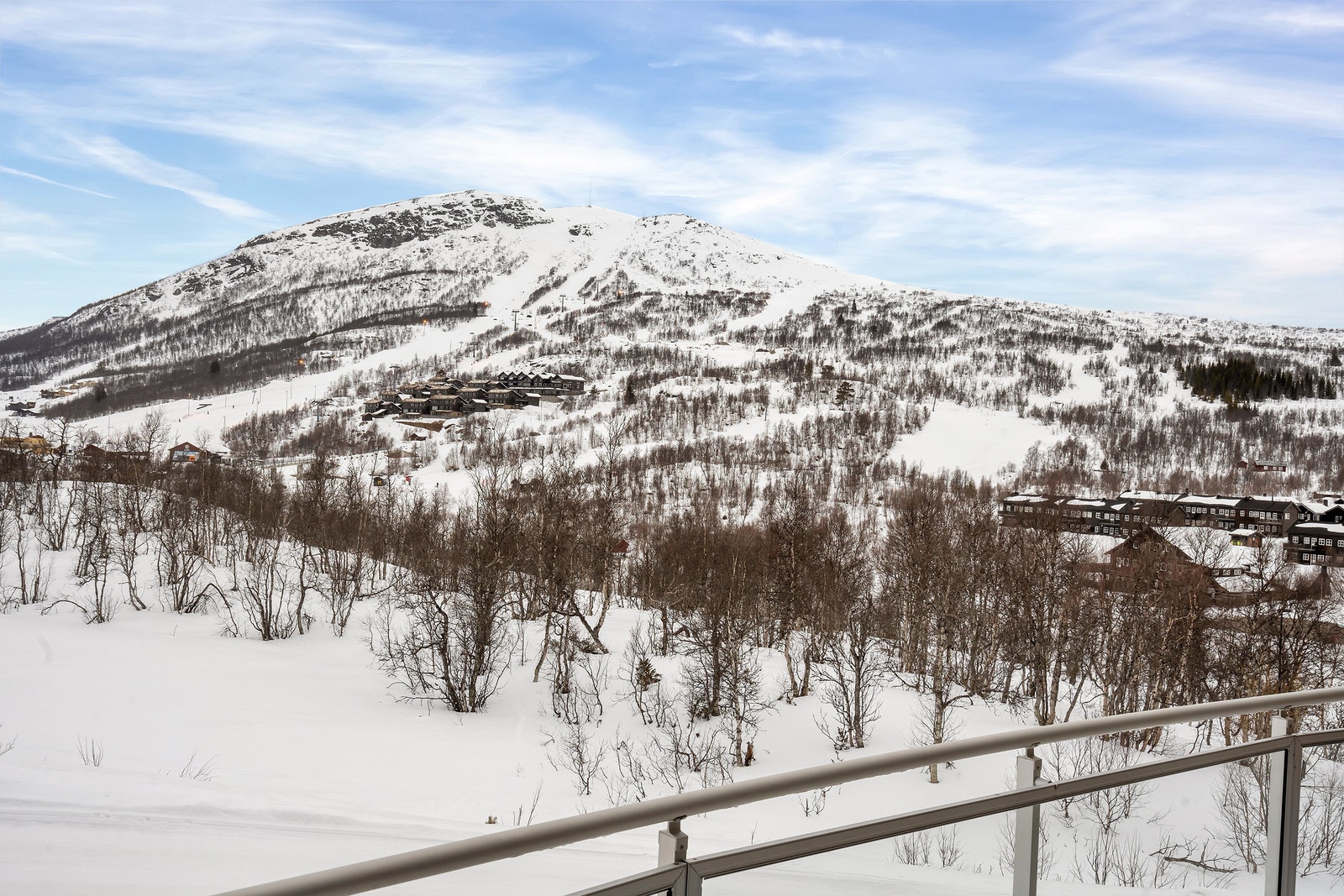 Hyggelig utsikt fra balkongen Galleribilde