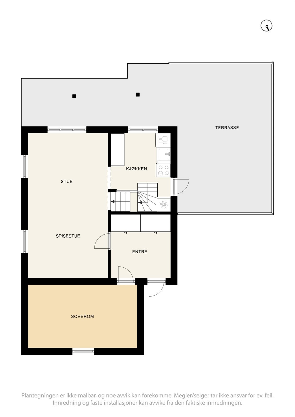 Plantegning 1. etasje. Galleribilde