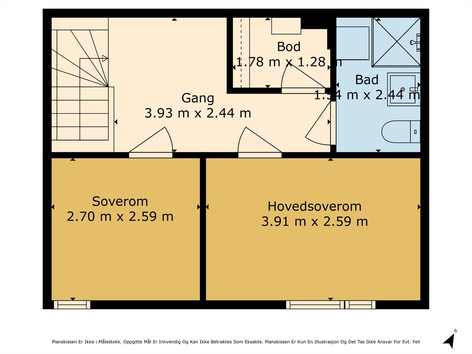 2. etg | Takstmannens planskisse Galleribilde