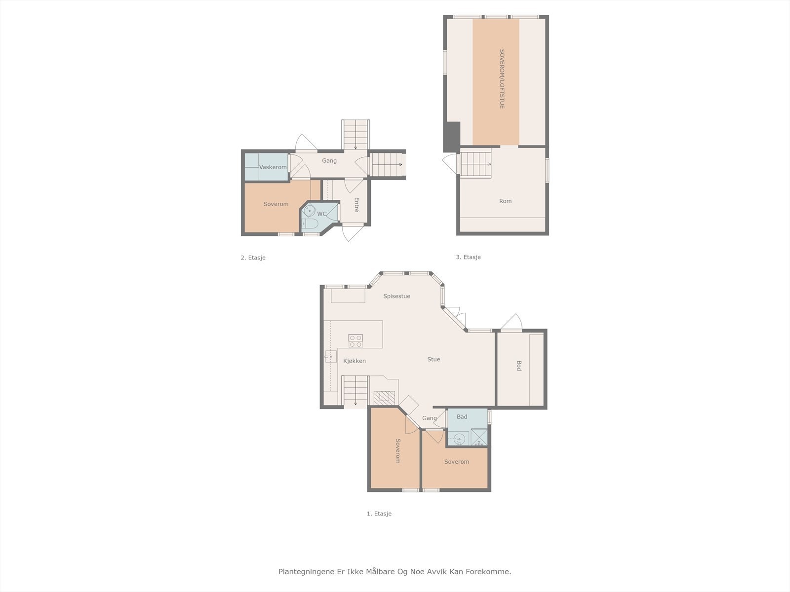 Plantegning Felandstoppen 87 - alle etasjer. Galleribilde