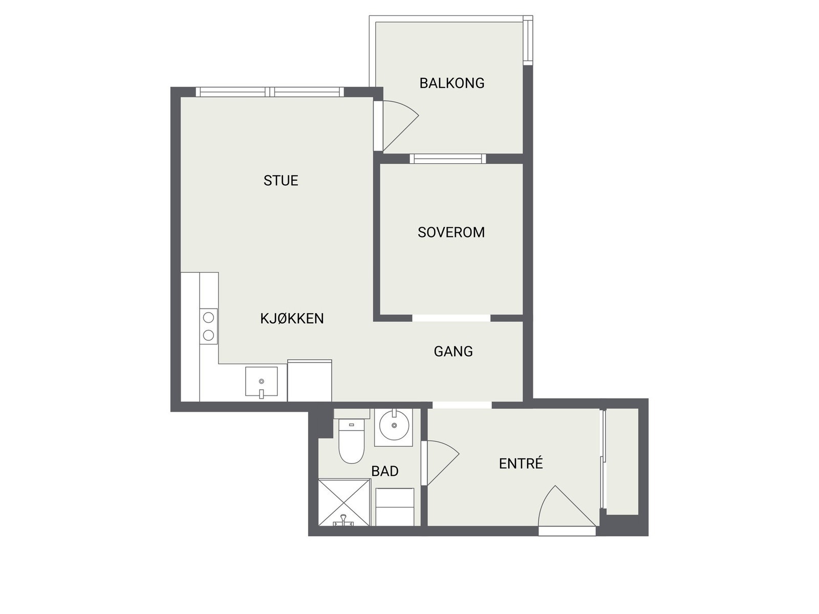 Plantegning Galleribilde