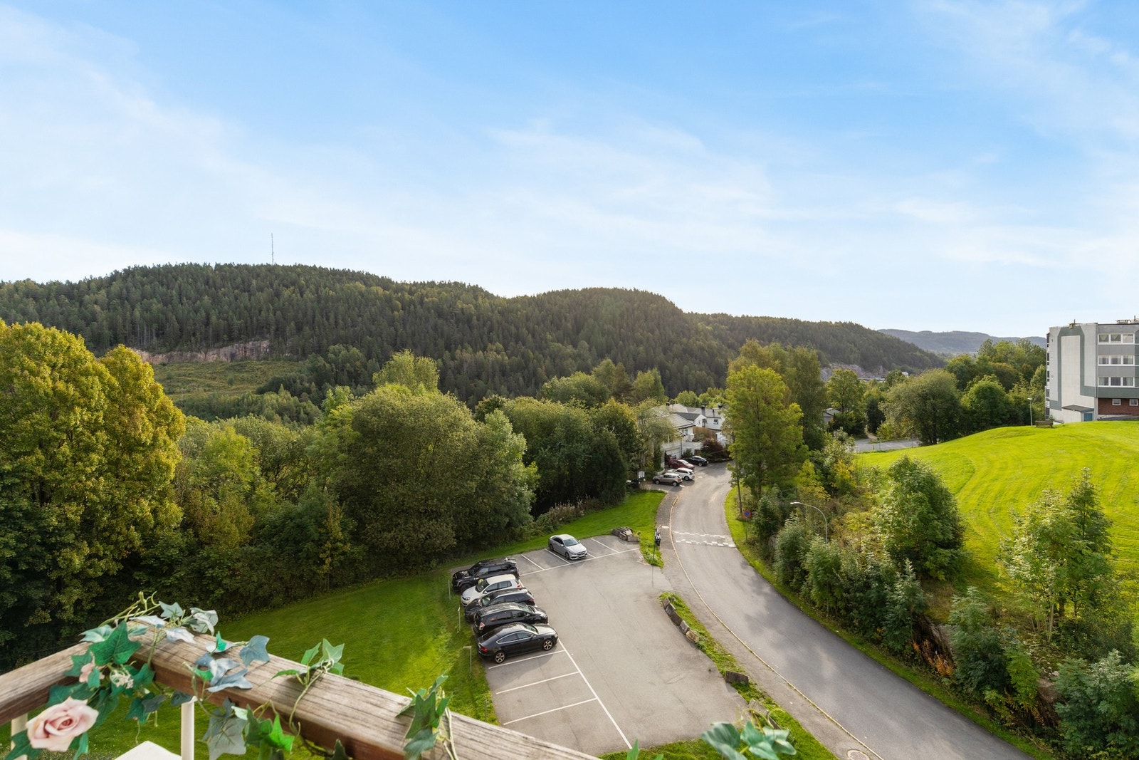 Utsikt fra balkong Galleribilde