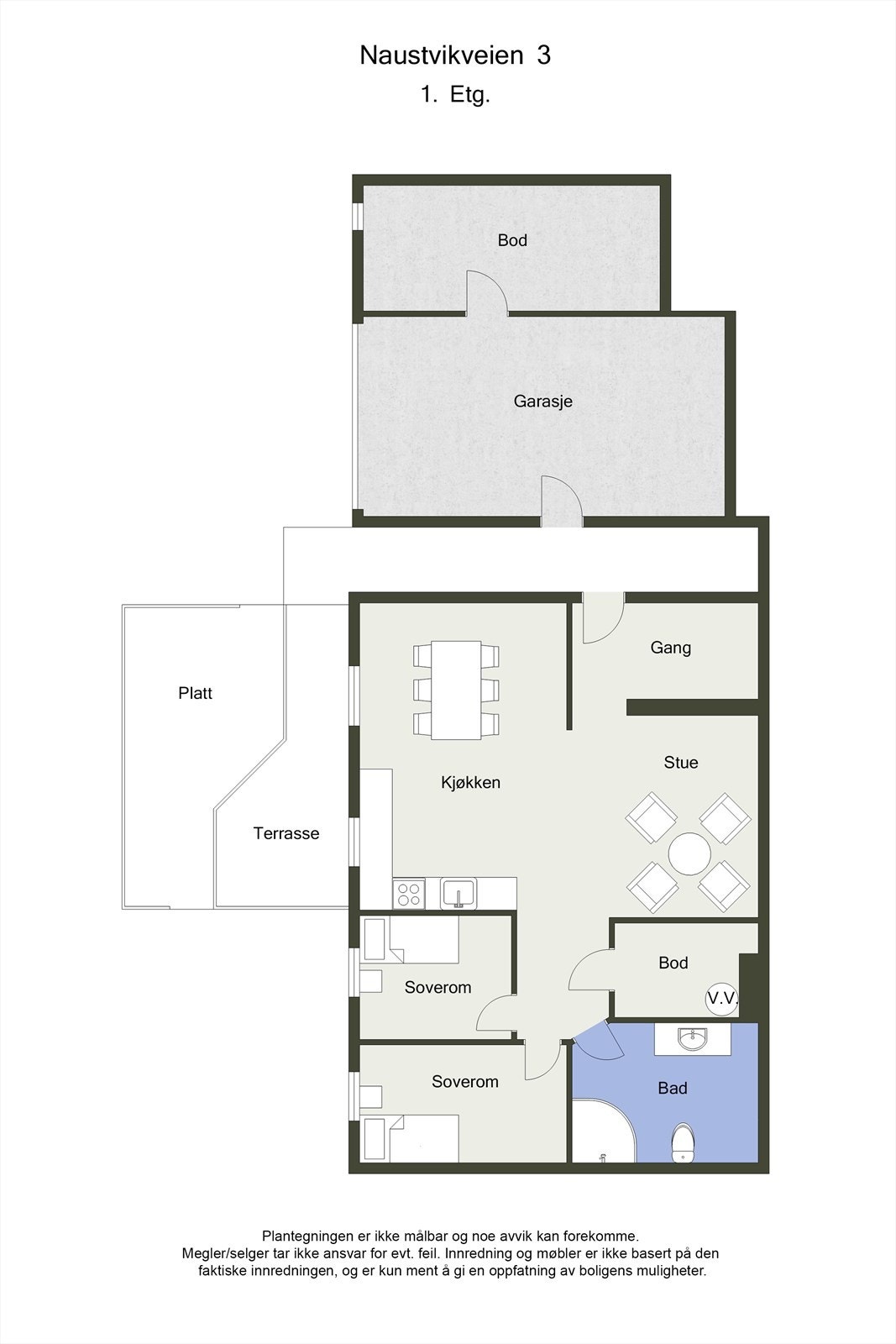 Planskisse 2D - Sokkeletasjen Galleribilde