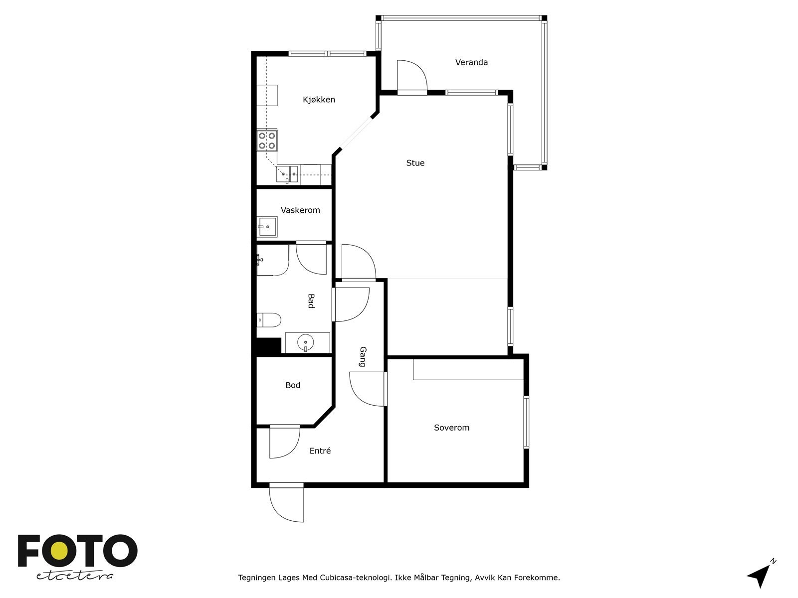 Veiledende plantegning - Ikke målbar Galleribilde