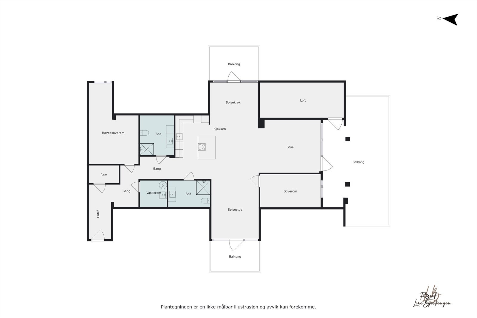 Plantegning Galleribilde