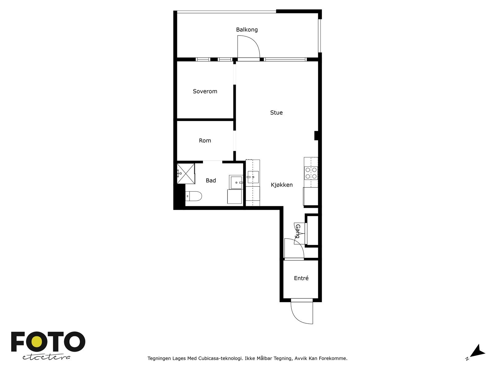 Plantegning 5. etasje. Galleribilde