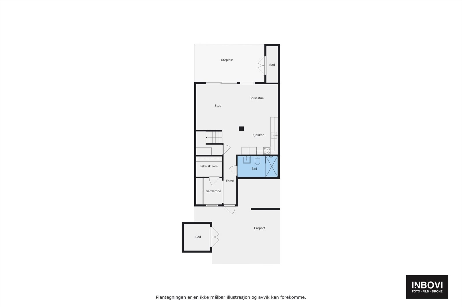 Plantegning 1. etasje Galleribilde