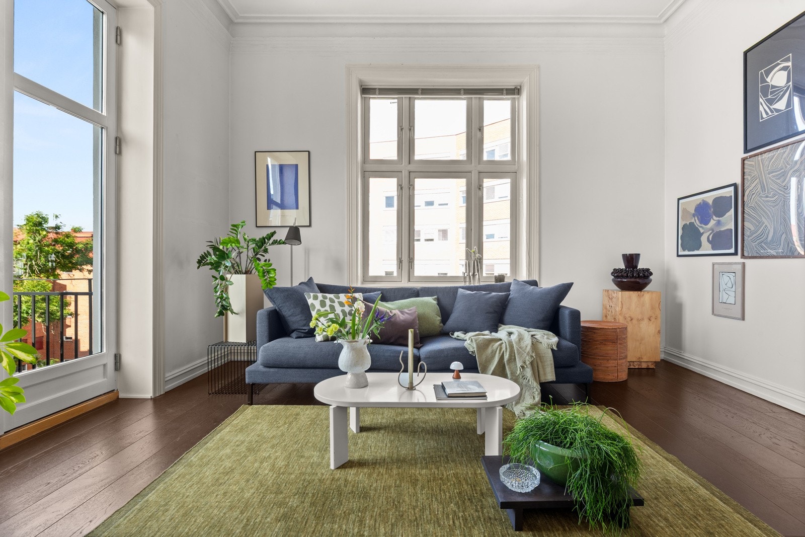 Delikat og innbydende stue. Galleribilde