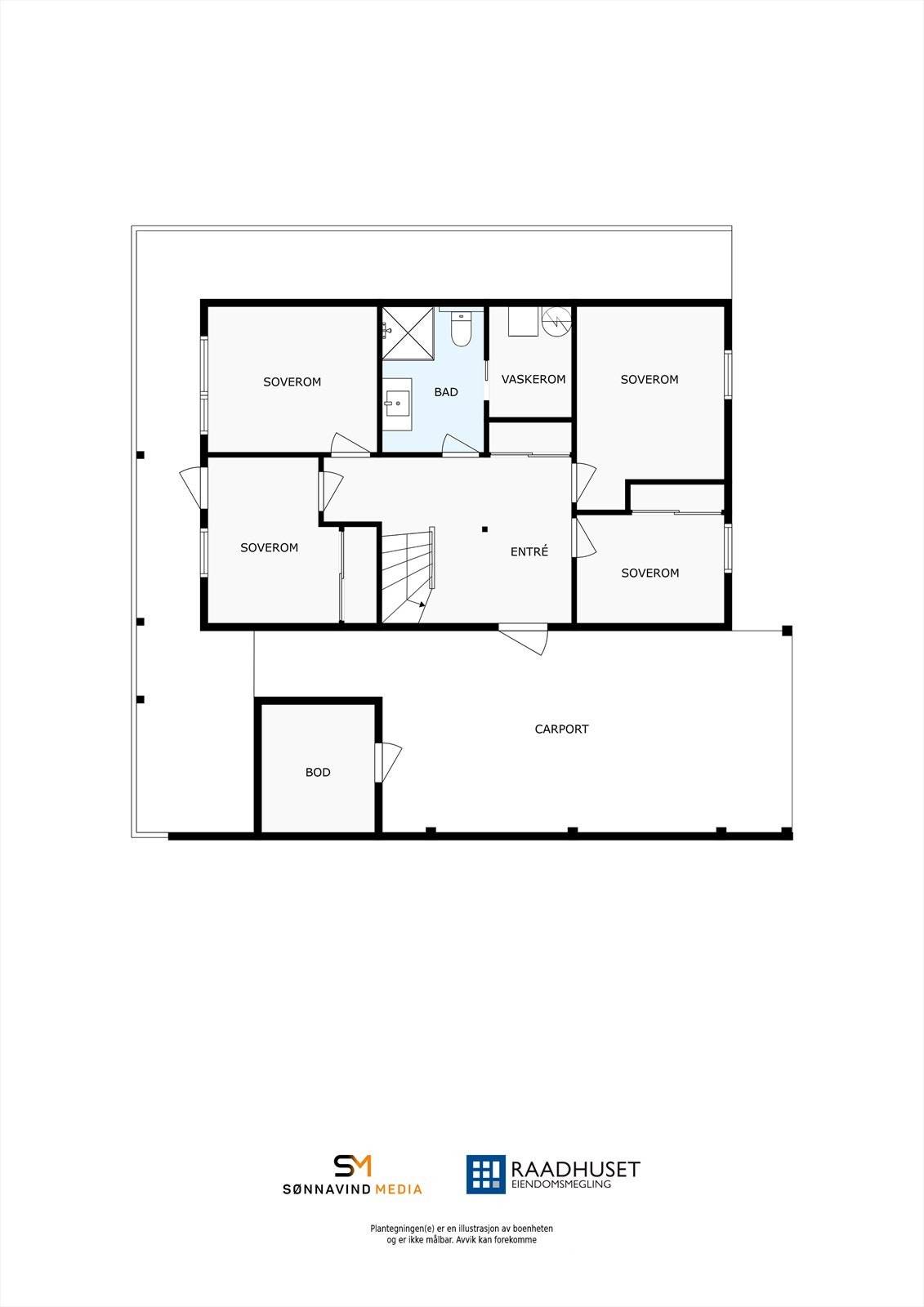 2D Plantegning | 1. Etasje Galleribilde