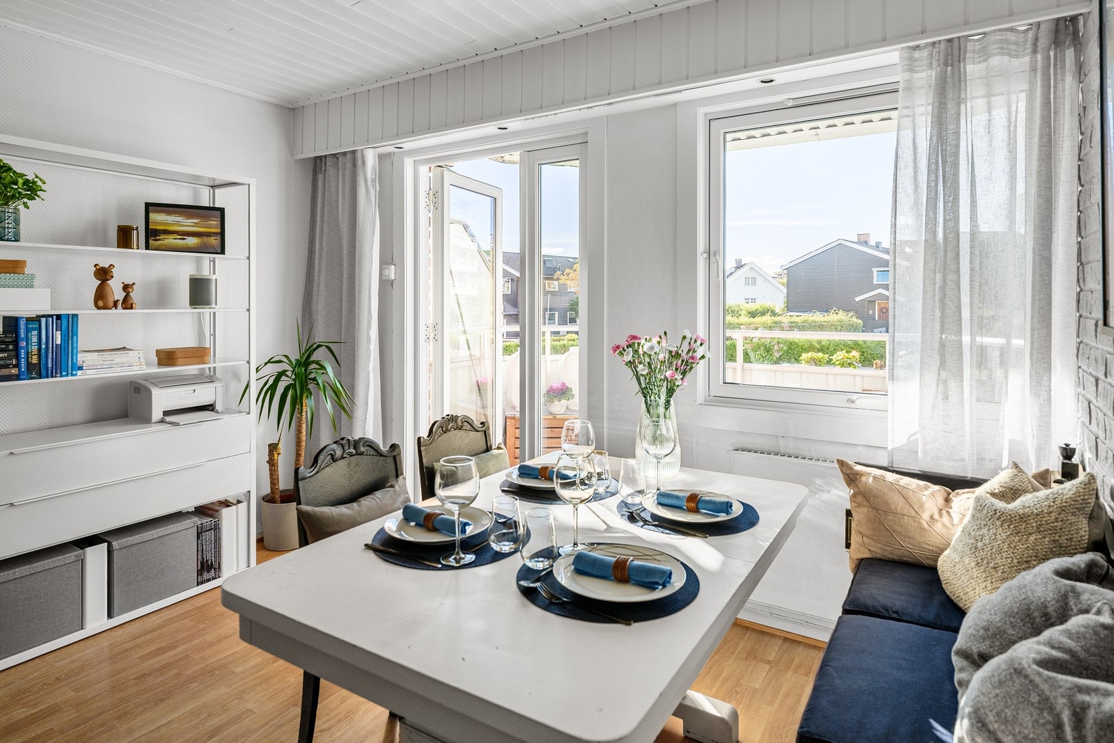 Vinduene og balkongdøren ble byttet i 2015. Galleribilde
