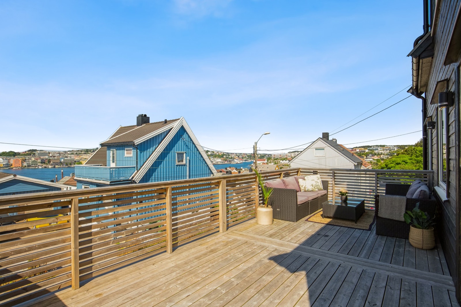 Fantastisk utsikt med gode solforhold Galleribilde