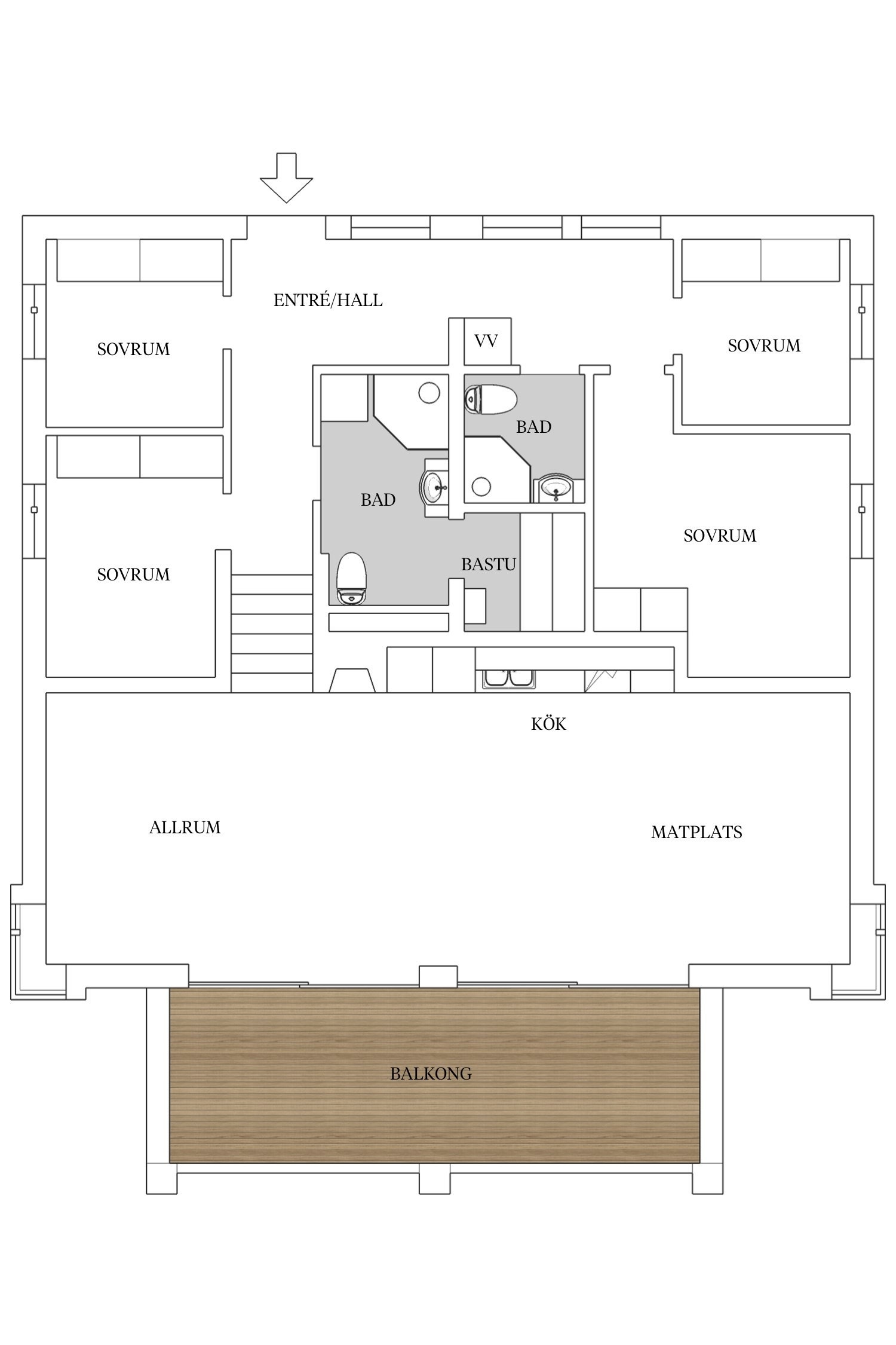 Planritning Galleribilde