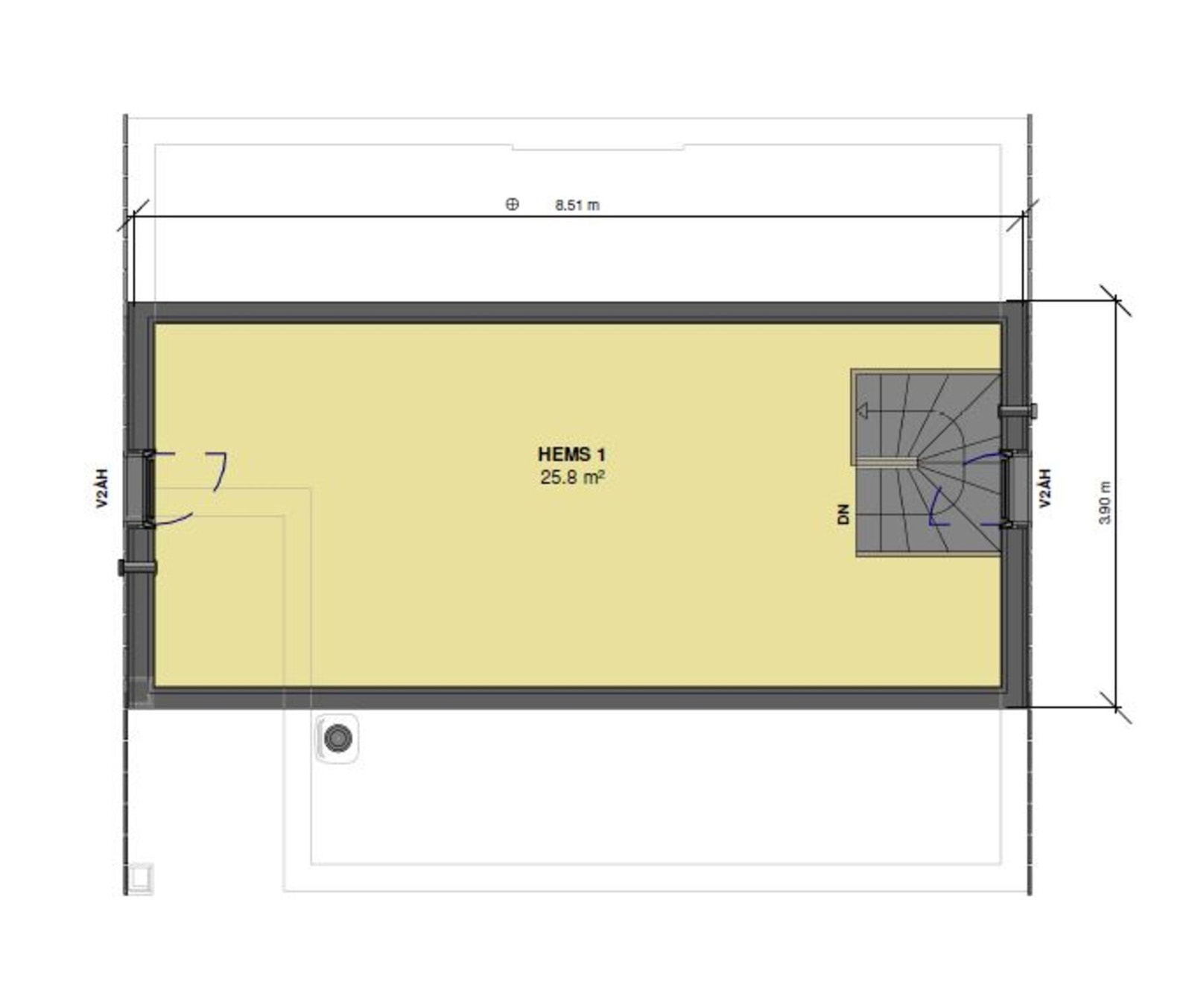 Plantegning hems Galleribilde