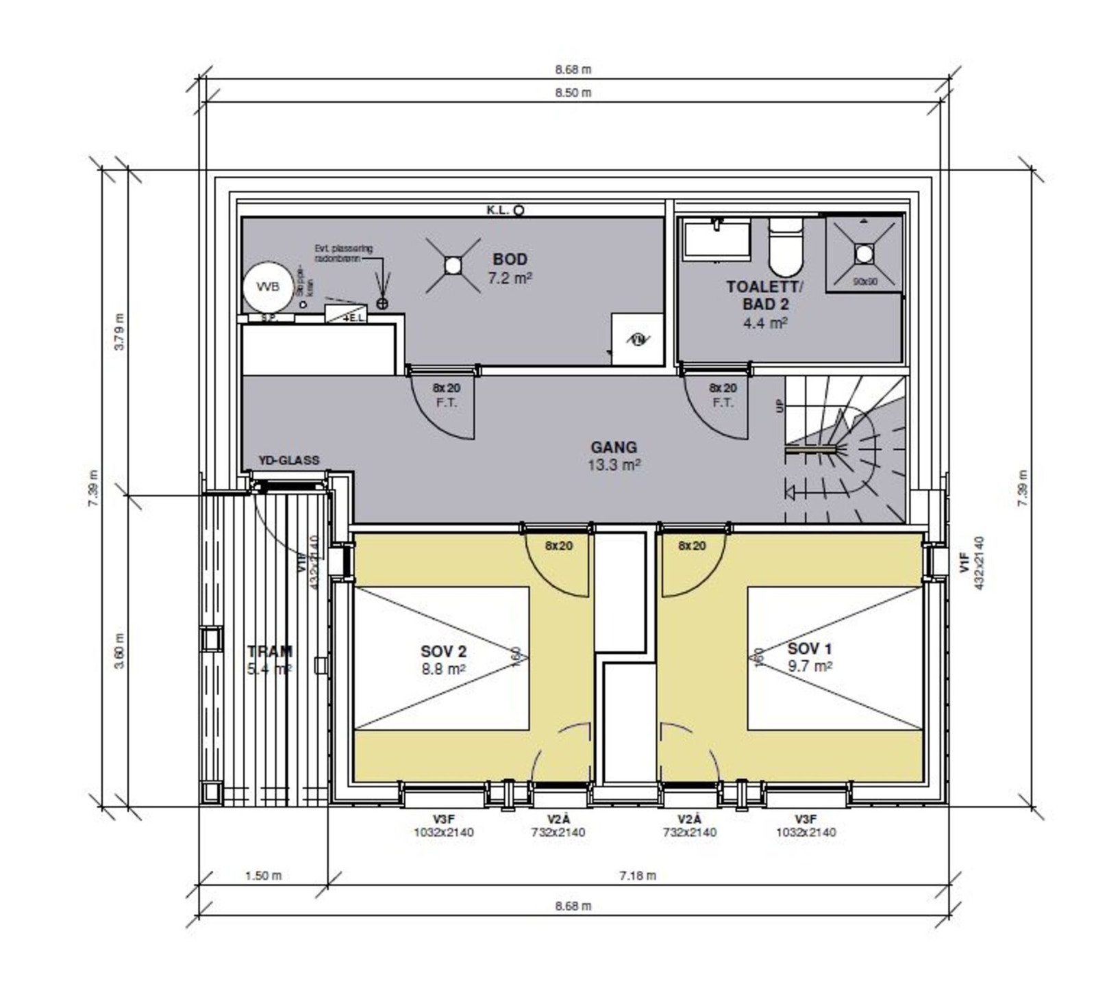 Plantegning sokkel Galleribilde