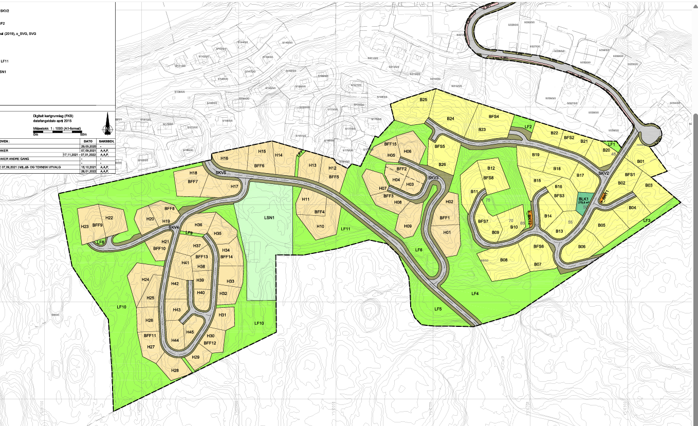 Bilde av reguleringsplan Galleribilde