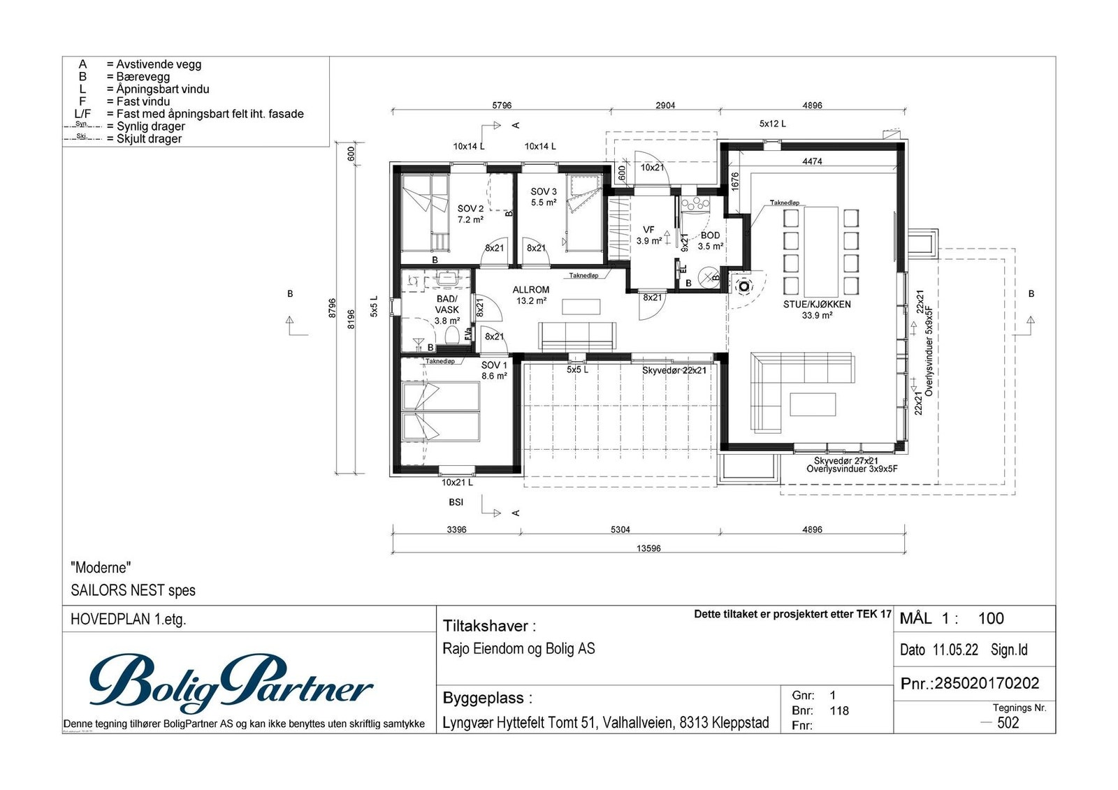 Plantegning Galleribilde