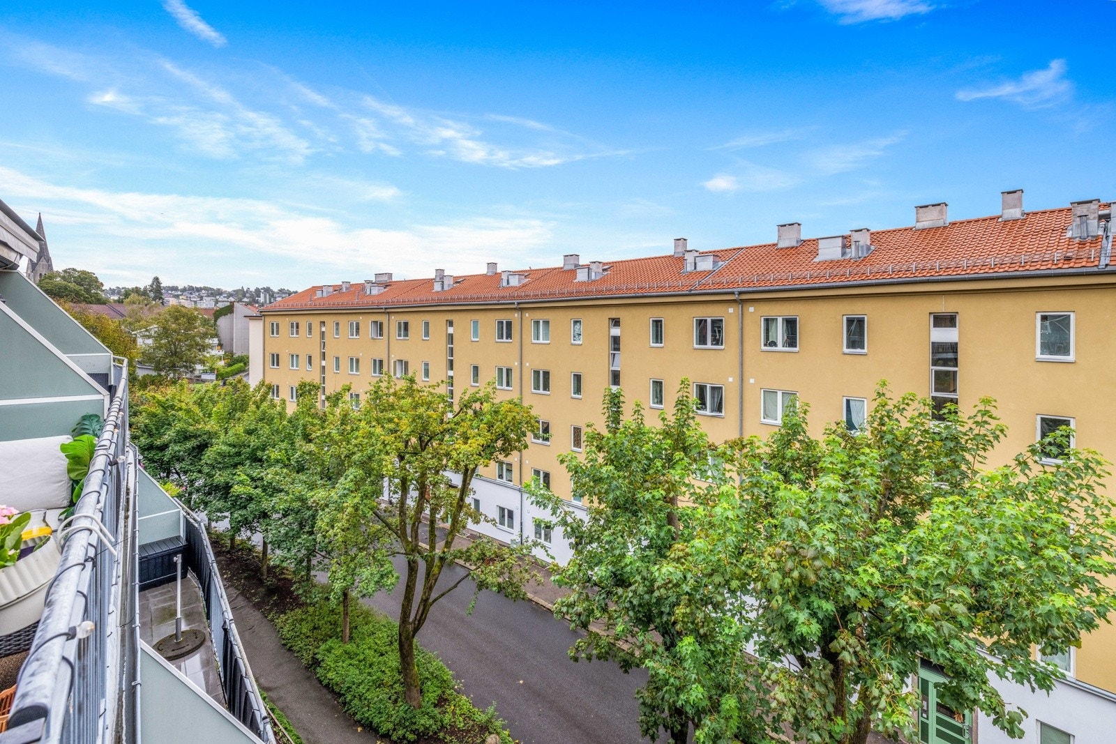 Utsikt fra balkongen. Galleribilde