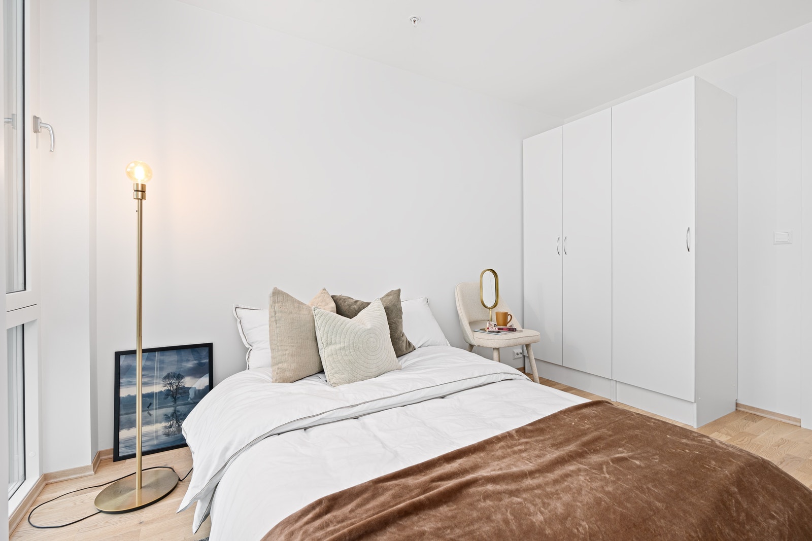 Leiligheten har to soverom av ulik størrelse. Galleribilde