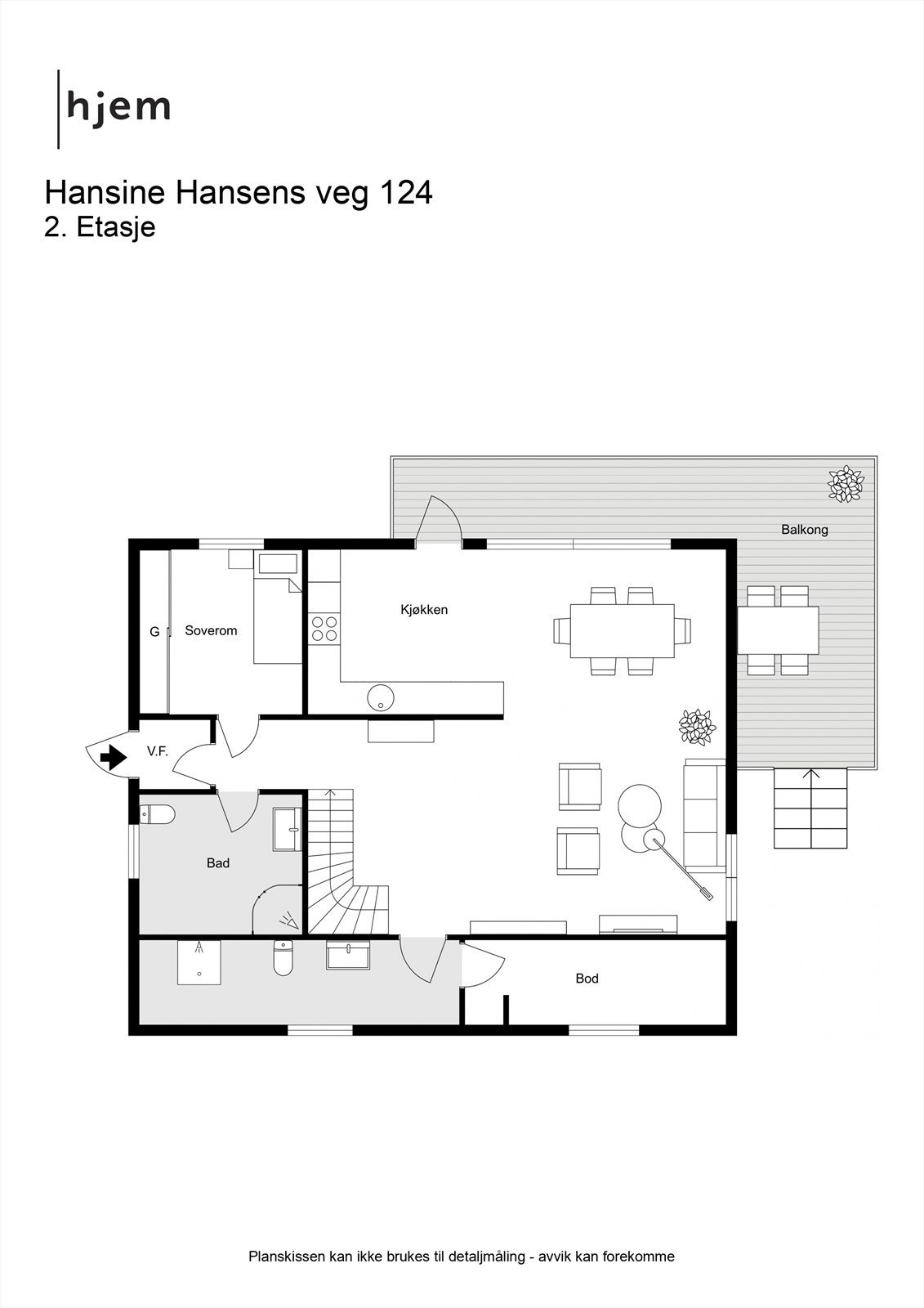Hansine Hansens veg 124 -1. Etasje. Galleribilde