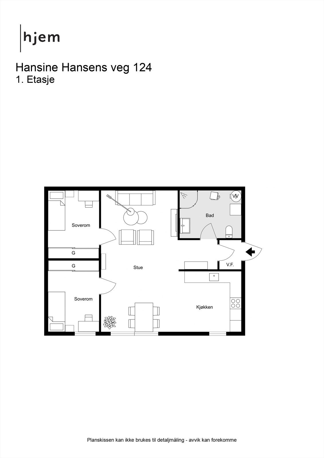 Hansine Hansens veg 124 - Underetasje Galleribilde
