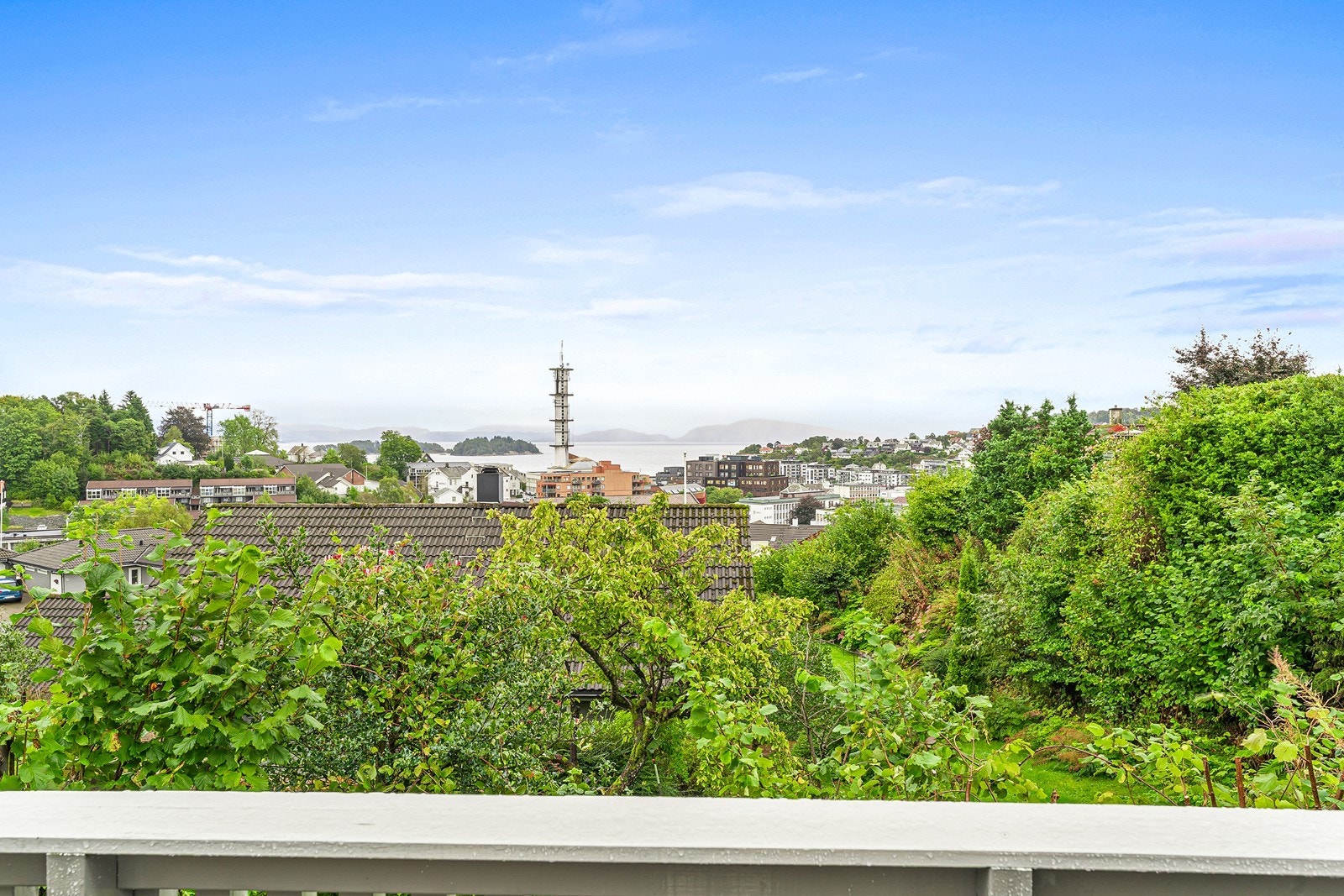 Utsikten fra terrassen. Galleribilde