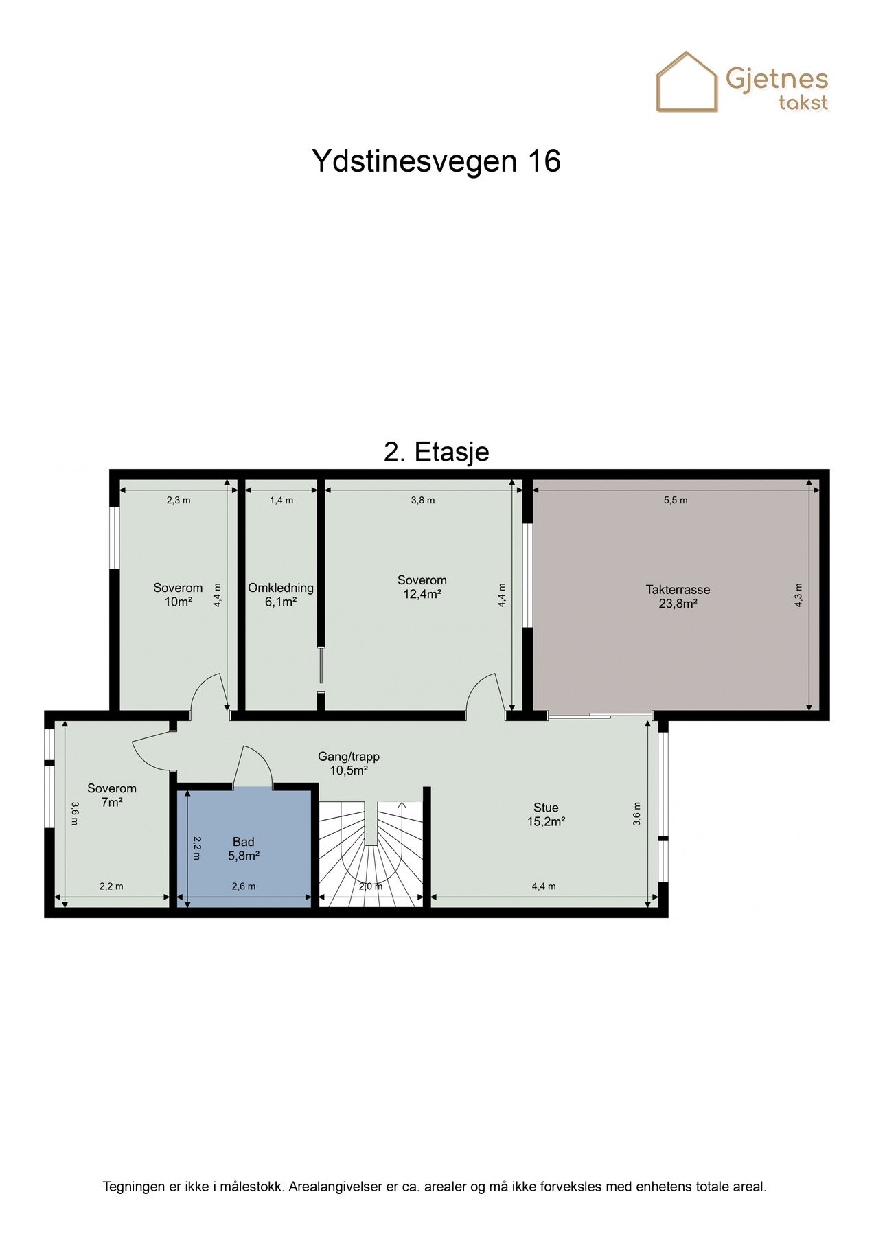 Planskisse 2.etasje. Galleribilde