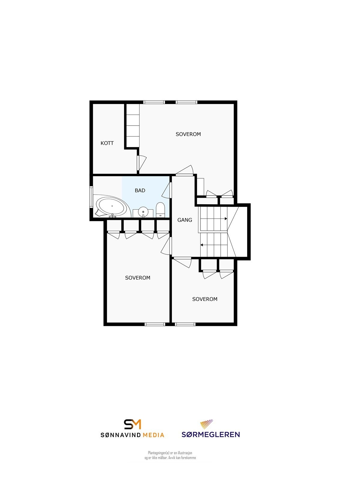 Plantegning av 2 etasje Galleribilde