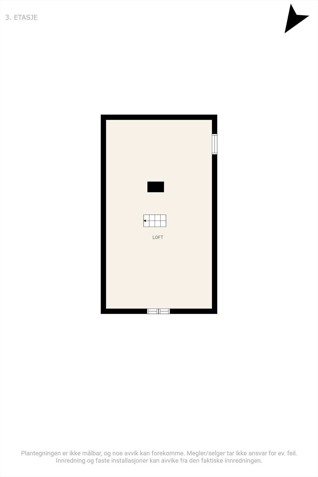 Plantegning loft Galleribilde