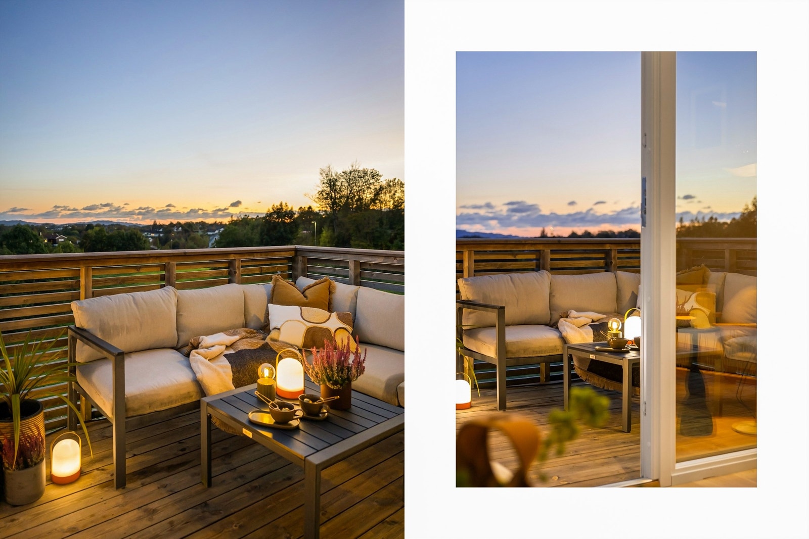 Detaljfoto veranda. Galleribilde