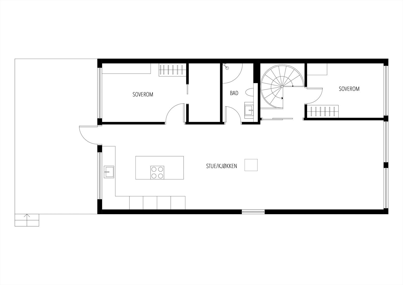 Plantegning 2 etg Galleribilde