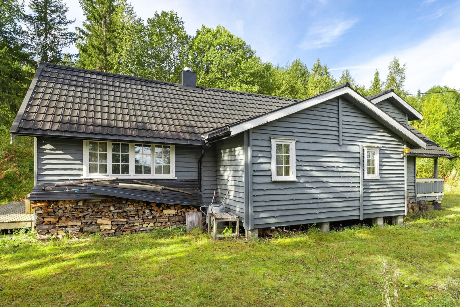 Hytta er tilbygd siden byggeår Galleribilde