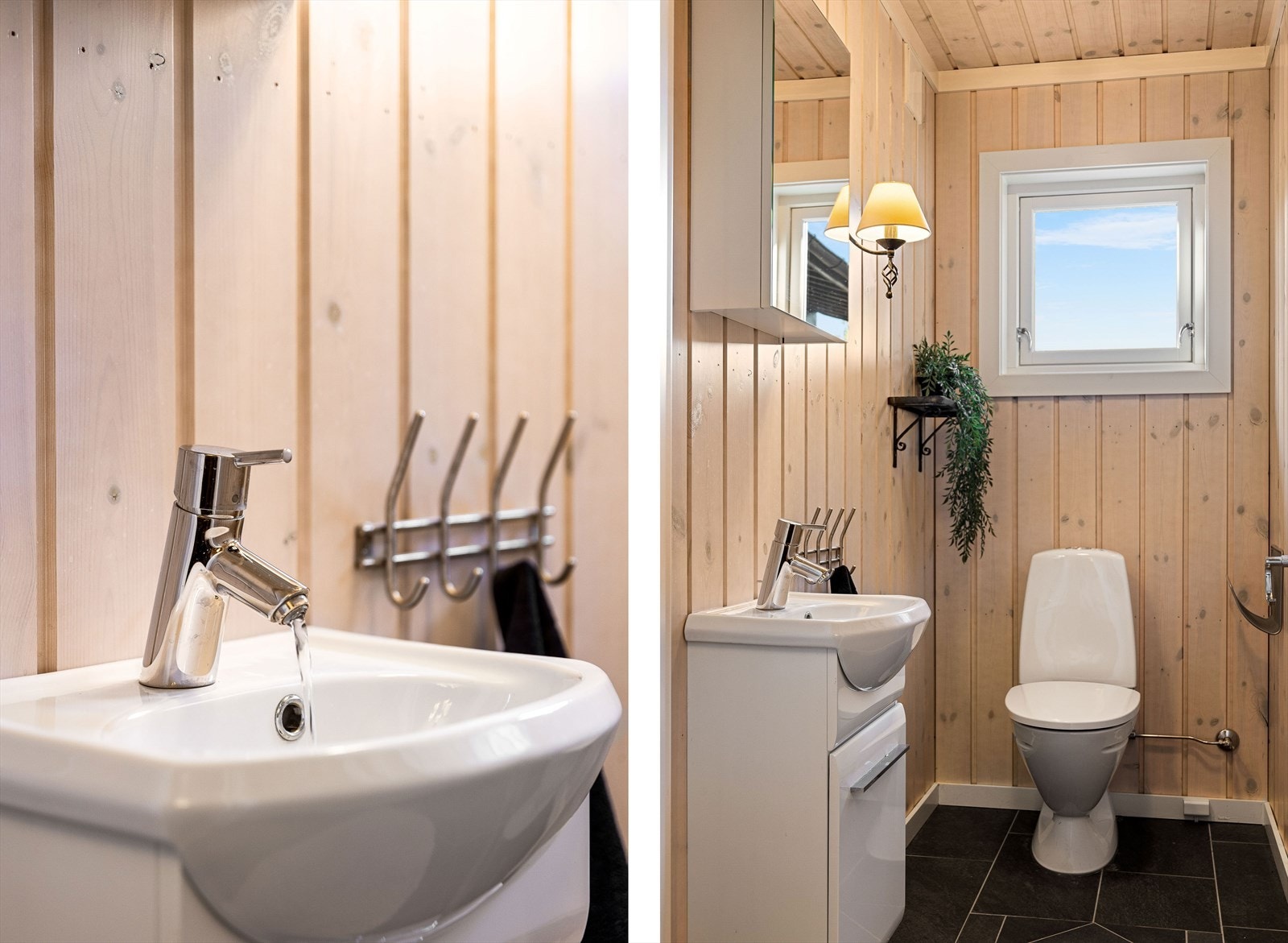 Praktisk ekstra toalettrom med servant - ideelt når man er mange på hytta Galleribilde