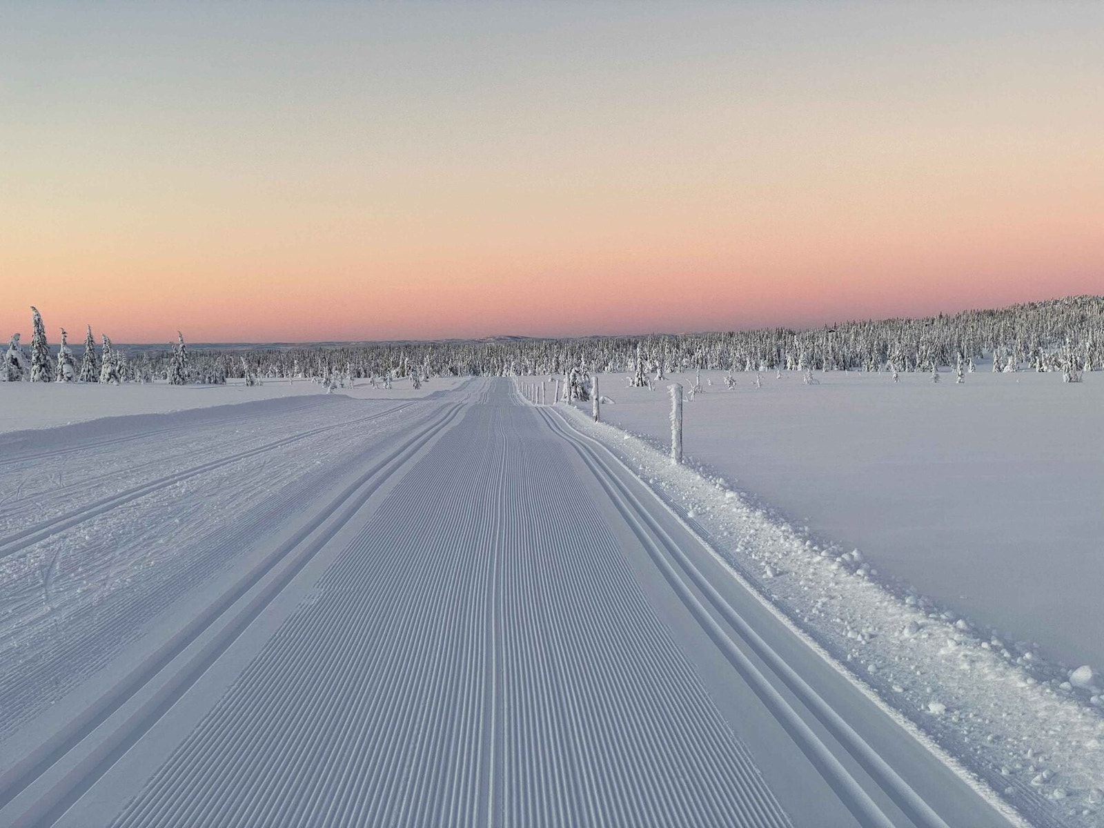 En nydelig vinterdag med det flotte lyset som ofte er på Sjusjøen Galleribilde