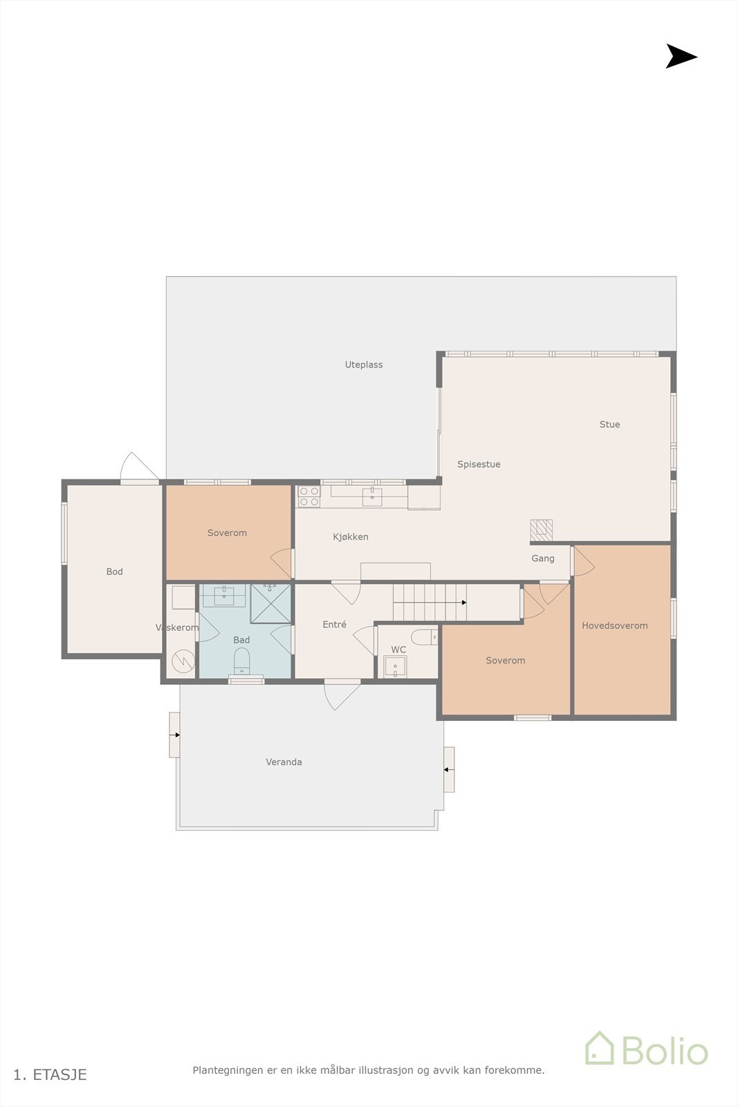 Plantegning Galleribilde