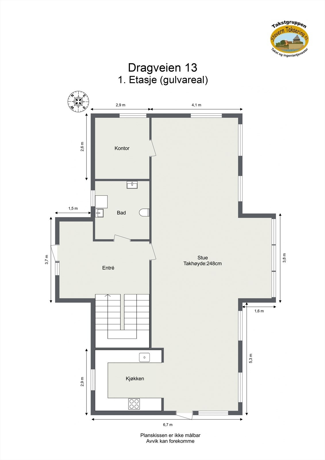 Plantegning 1. etasje. Galleribilde