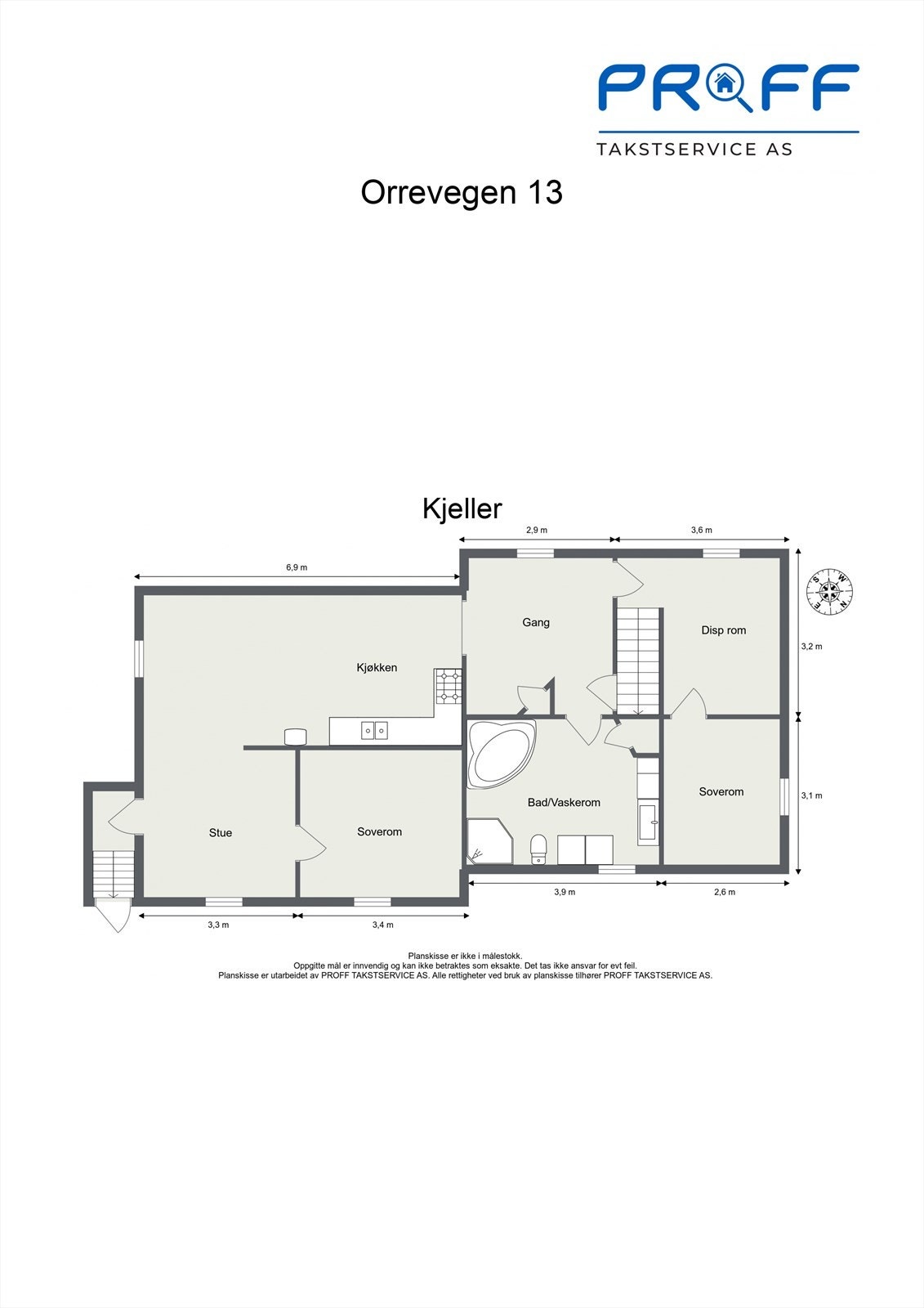 Plantegning kjeller Galleribilde