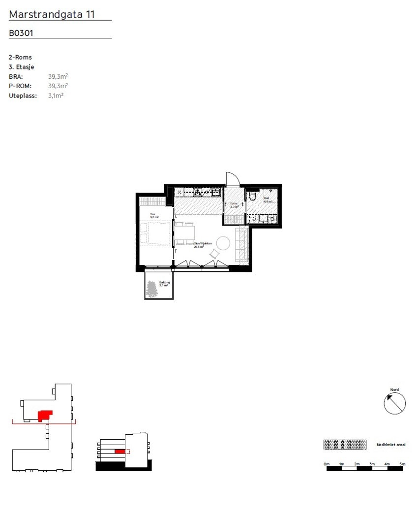 Plantegning B0301 Galleribilde