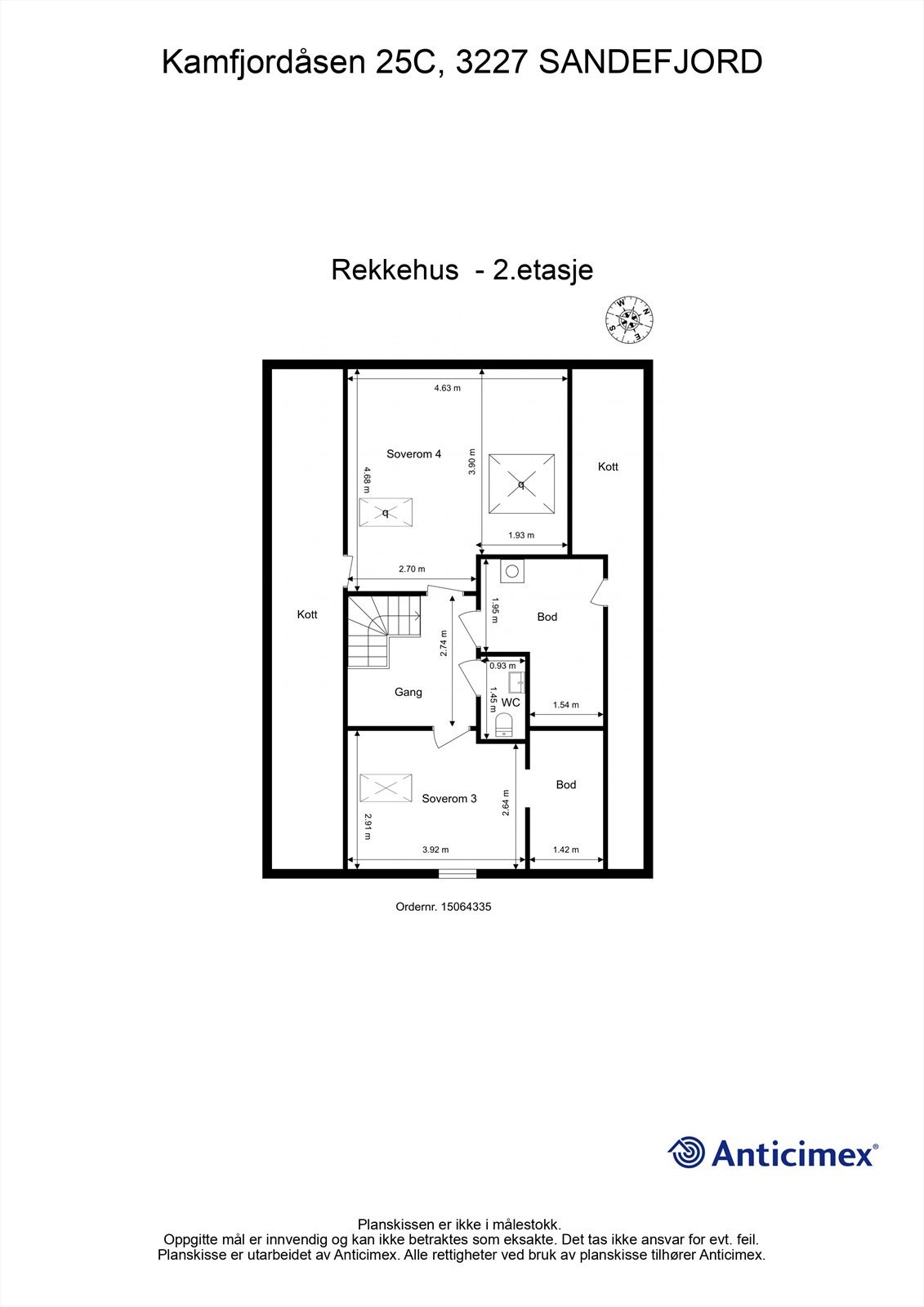 Plantegning 2. etg Galleribilde