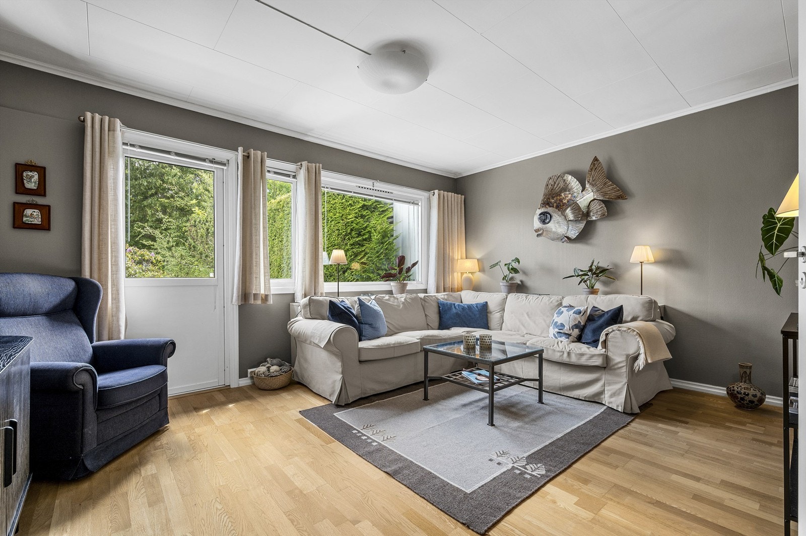 Soverom som i dag er i bruk som tv-stue Galleribilde