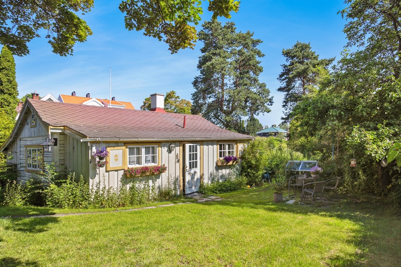 Kårboligen på eiendommen er i dag utleid. Galleribilde